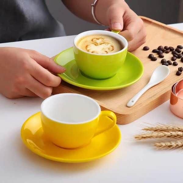 150ml high-grade ceramic coffee cups cup set simple european style cappuccino flower latte & saucers
150ml high-grade ceramic coffee cups cup set simple european style cappuccino flower latte & saucers
