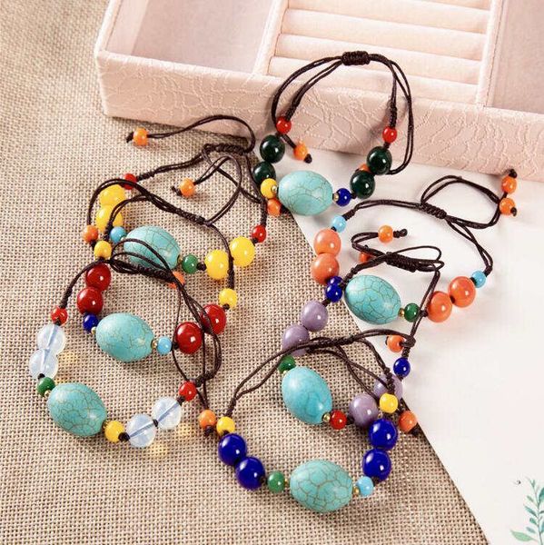 mix order color weave beads tibetan silver turquoise beaded strands bracelets dymtqb052 fashion gift national style women men's diy bra, Black
mix order color weave beads tibetan silver turquoise beaded strands bracelets dymtqb052 fashion gift national style women men's diy bra, Black