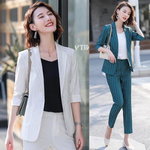 fashion ladies pant suits for women business white blazer and jacket sets work wear office uniform styles women's two piece pants
fashion ladies pant suits for women business white blazer and jacket sets work wear office uniform styles women's two piece pants