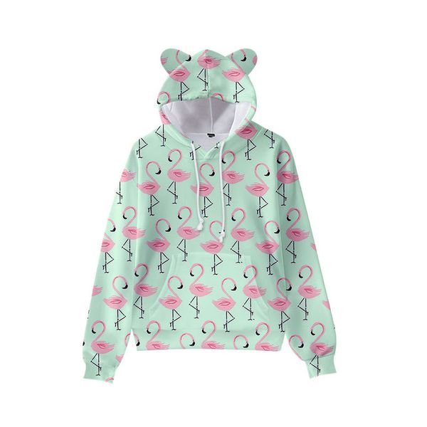 light green red-crowned crane print cute boy girl clothes hooded 3d printed hooded sweater autumn early winter ears hooded pullover, Black
light green red-crowned crane print cute boy girl clothes hooded 3d printed hooded sweater autumn early winter ears hooded pullover, Black