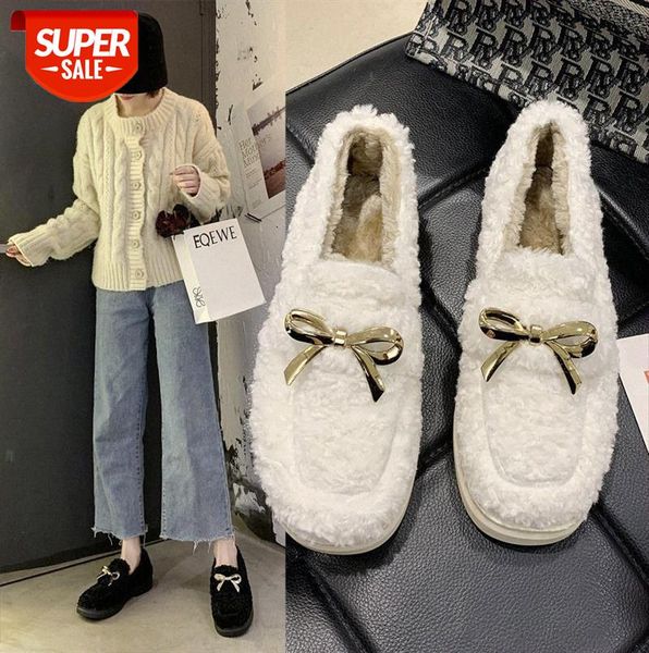 net red lambs wool shoes plus velvet beanie lazy fairy bow hairy women wear warm cotton #4l4f
net red lambs wool shoes plus velvet beanie lazy fairy bow hairy women wear warm cotton #4l4f