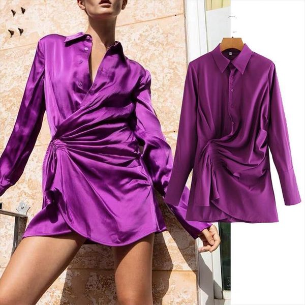 za fashion shirt style folds women dress long sleeve loose turn down collar vestidos spring mini, Black;gray
za fashion shirt style folds women dress long sleeve loose turn down collar vestidos spring mini, Black;gray