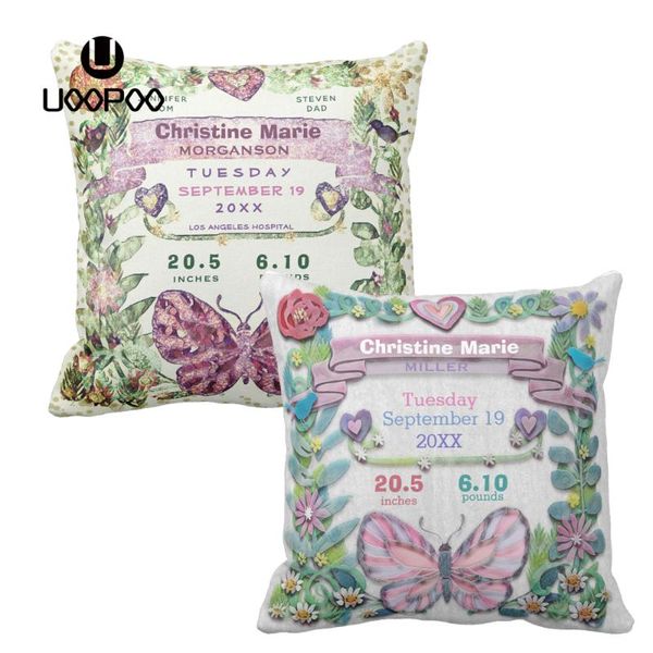custom kids cushion cover birth stats baby girl butterfly with flowers pillow square polyester print case for sofa cushion/decorative
custom kids cushion cover birth stats baby girl butterfly with flowers pillow square polyester print case for sofa cushion/decorative