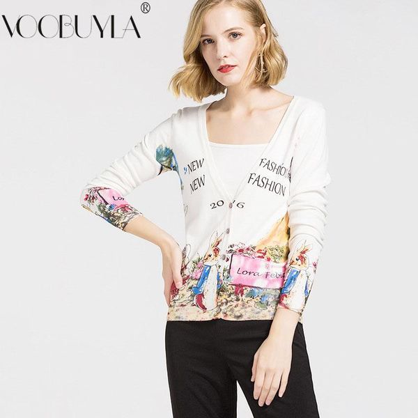 women's sweaters voobuyla spring long sleeve mujer 2021 women knitted sweater casual cardigan female letter printed jackets, White;black
women's sweaters voobuyla spring long sleeve mujer 2021 women knitted sweater casual cardigan female letter printed jackets, White;black