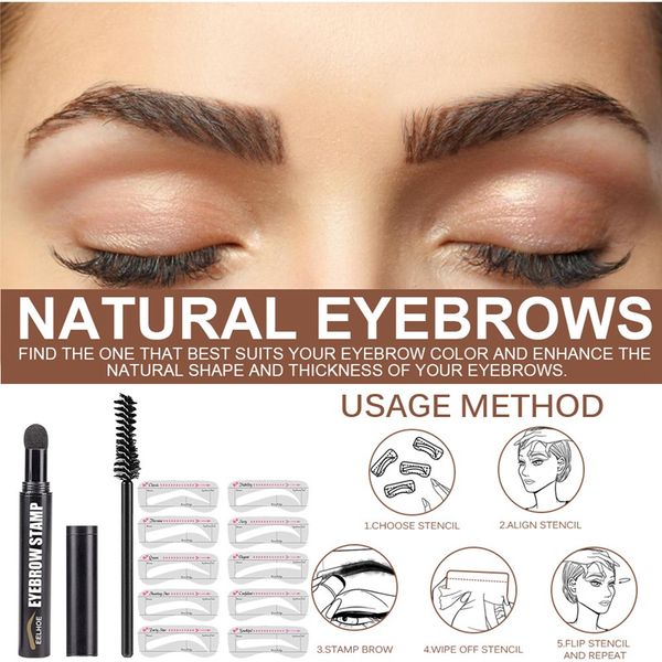brow enhancers stamp stencil shaping kit one step easy eye brows stamps set waterproof long lasting powder pen with brushes 1093 
brow enhancers stamp stencil shaping kit one step easy eye brows stamps set waterproof long lasting powder pen with brushes 1093