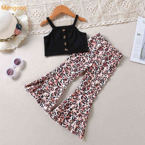 summer fashion young children solid vest leoaprd flare trousers kids baby girls clothes set 2pcs 18m-6y g220217, White
summer fashion young children solid vest leoaprd flare trousers kids baby girls clothes set 2pcs 18m-6y g220217, White