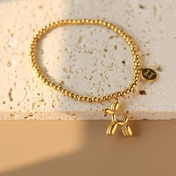 beaded, strands wholesale price fashion jewelry gold plated beads with balloon dog charm customize name wrap bracelets for women and men gif, Black
beaded, strands wholesale price fashion jewelry gold plated beads with balloon dog charm customize name wrap bracelets for women and men gif, Black