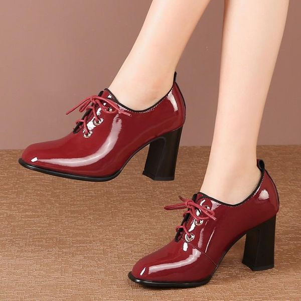 dress shoes 2021 women's pumps genuine leather fashion square high heels toe party wedding handmade shallow size 33-43, Black
dress shoes 2021 women's pumps genuine leather fashion square high heels toe party wedding handmade shallow size 33-43, Black