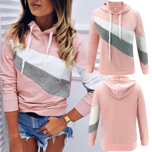 women's hoodies & sweatshirts women fashion hoodie sweatshirt hooded coat jumper pullovers outwear color patchwork streetwear, Black
women's hoodies & sweatshirts women fashion hoodie sweatshirt hooded coat jumper pullovers outwear color patchwork streetwear, Black