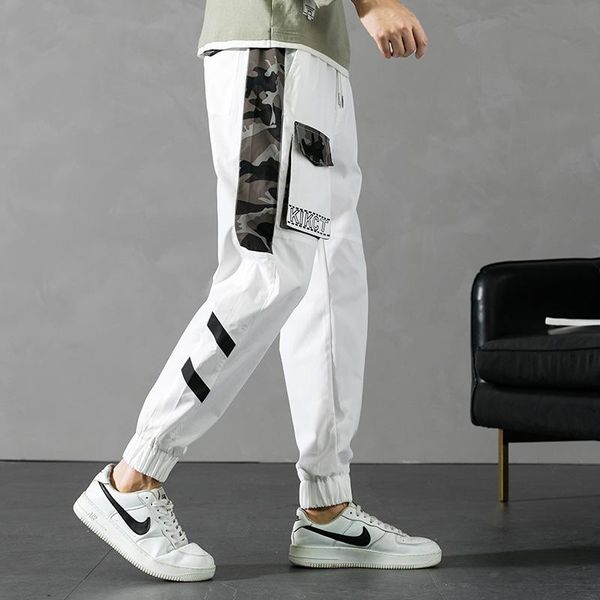 men's pants plus size summer men jogger streetwear camouflage patchwork baggy sweatpants male ankle-length cargo trousers, Black
men's pants plus size summer men jogger streetwear camouflage patchwork baggy sweatpants male ankle-length cargo trousers, Black
