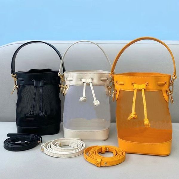 mini bucket bag women handbag purse crossbody bags genuine leather clear mesh patchwork fashion letter two detchable shoulder strap tote 5a
mini bucket bag women handbag purse crossbody bags genuine leather clear mesh patchwork fashion letter two detchable shoulder strap tote 5a