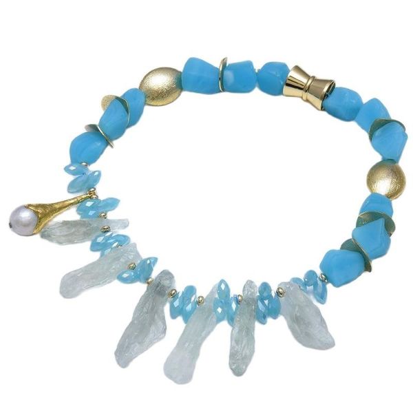 chains gg jewelry natural keshi pearl green amethyst prasiolite quartz rough blue glass crystal necklace 18" handmade for women, Silver
chains gg jewelry natural keshi pearl green amethyst prasiolite quartz rough blue glass crystal necklace 18" handmade for women, Silver