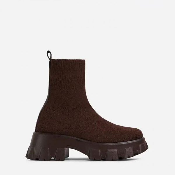 boots european women's shoes frosted short women 2021 british style stretch thick heel thick-soled, Black 
boots european women's shoes frosted short women 2021 british style stretch thick heel thick-soled, Black