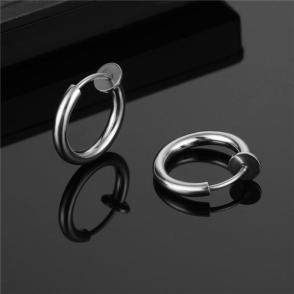 hoop & huggie simple earrings for women men silver color stainless steel punk vintage party jewelry earring girls birthday gifts, Golden;silver
hoop & huggie simple earrings for women men silver color stainless steel punk vintage party jewelry earring girls birthday gifts, Golden;silver