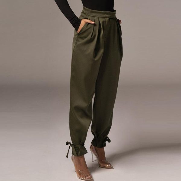 women's pants & capris elegant fashion ol trousers for ladies 2021 autumn winter office wear women lace up high waist with pockets pant, Black;white
women's pants & capris elegant fashion ol trousers for ladies 2021 autumn winter office wear women lace up high waist with pockets pant, Black;white