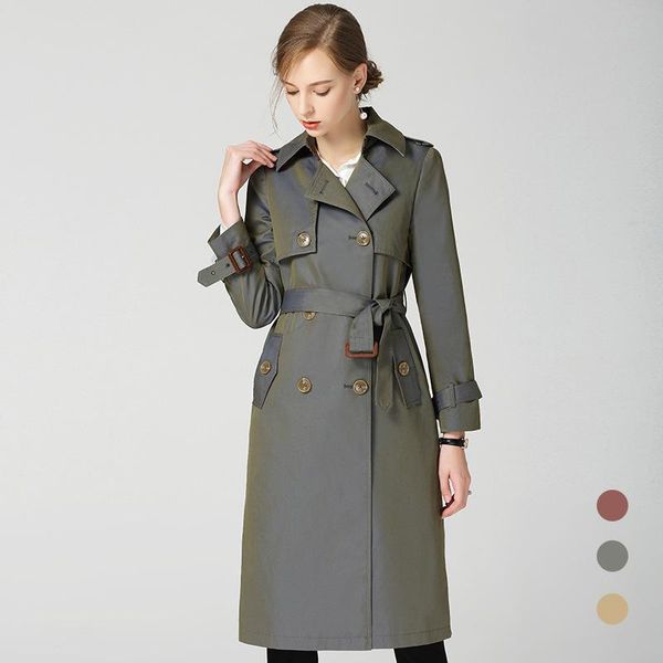 women's trench coats classical women coat 2021 autumn winter long windbreaker outwear overcoat ladies vintage oversize double breasted, Tan;black
women's trench coats classical women coat 2021 autumn winter long windbreaker outwear overcoat ladies vintage oversize double breasted, Tan;black