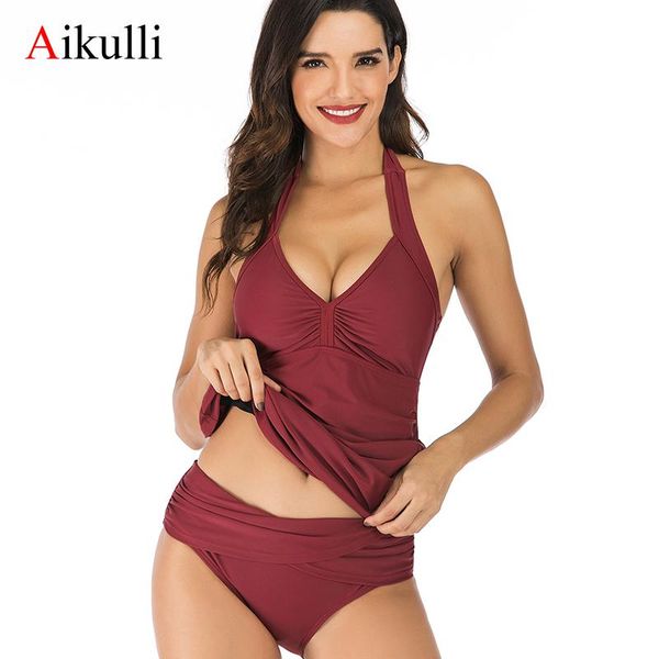 one-piece suits aikulli two piece swimsuit women v-neck bandagetankini push up swimwear print bathing bikini shorts plus size xl xxl
one-piece suits aikulli two piece swimsuit women v-neck bandagetankini push up swimwear print bathing bikini shorts plus size xl xxl