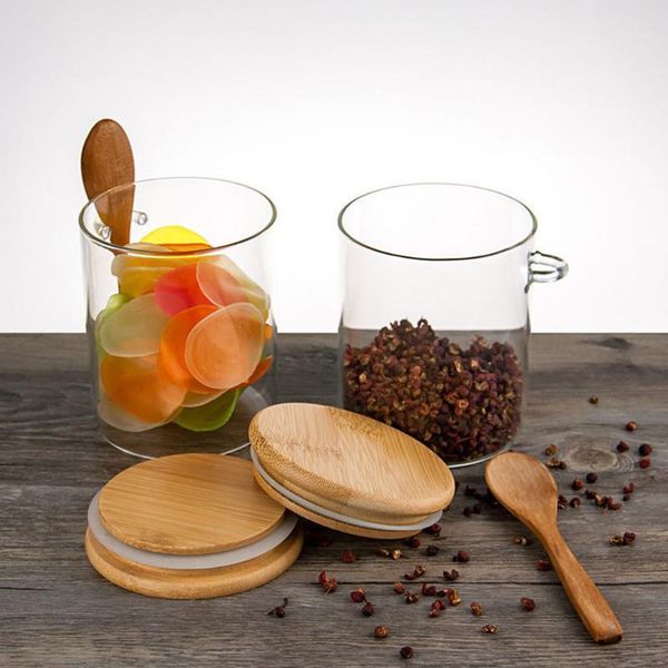 storage bottles & jars 1 piece functional and stylish clear glass jar with bamboo lid spoon for salt coffee bean sugar
storage bottles & jars 1 piece functional and stylish clear glass jar with bamboo lid spoon for salt coffee bean sugar
