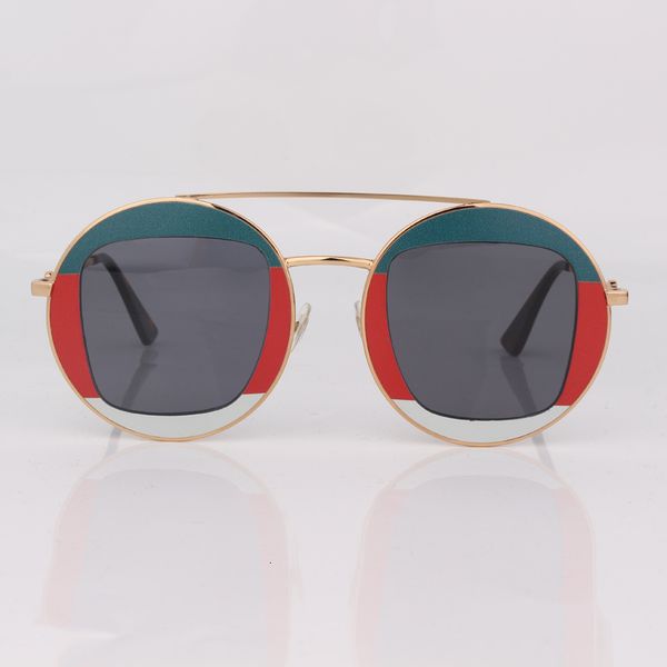 gold frame round sunglasses women 3 color fashion grey lens women eye wear, White;black
gold frame round sunglasses women 3 color fashion grey lens women eye wear, White;black