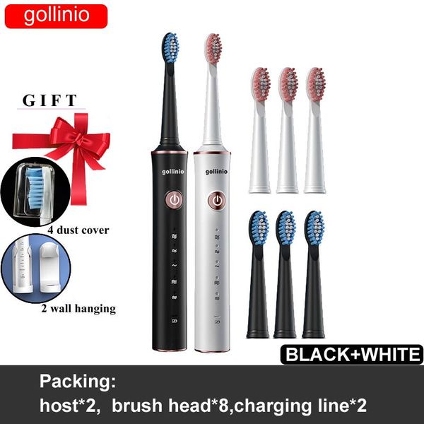 smart electric toothbrush gollinio usb fast charging electronic teeth brush electr case timer replacement head gl42a
smart electric toothbrush gollinio usb fast charging electronic teeth brush electr case timer replacement head gl42a