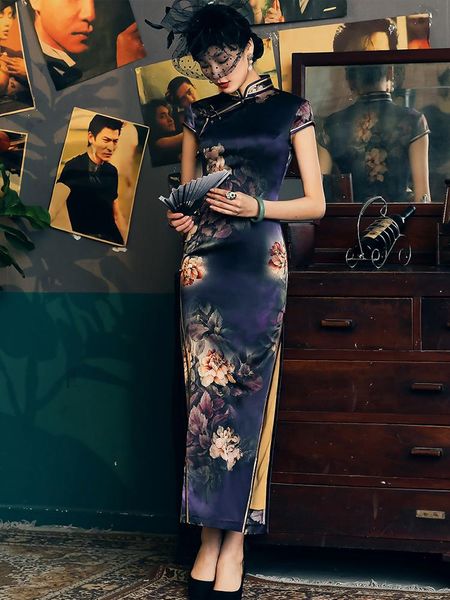 ethnic clothing silk cheongsam summer retro high-end custom qipao dresstraditional highslit slimend female oriental full dress, Red
ethnic clothing silk cheongsam summer retro high-end custom qipao dresstraditional highslit slimend female oriental full dress, Red