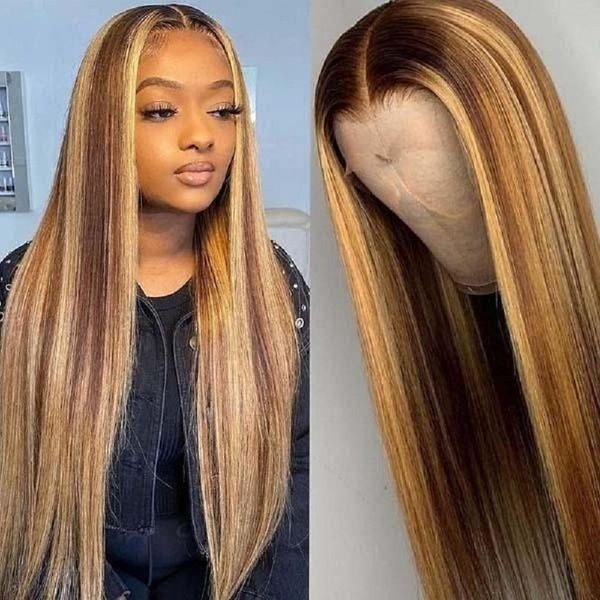 lace wigs highlight transparent human hair wig 4x4 ombre closure straight front pre plucked, Black;brown
lace wigs highlight transparent human hair wig 4x4 ombre closure straight front pre plucked, Black;brown