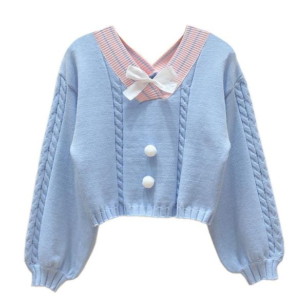 women's sweaters korean style white knitted sweater women sweet v neck with bow vintage pullover femme long sleeve knitwear crop pink j, White;black
women's sweaters korean style white knitted sweater women sweet v neck with bow vintage pullover femme long sleeve knitwear crop pink j, White;black