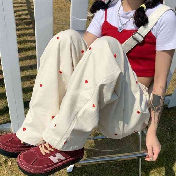 love casual spring and women capris summer trend korean version of harajuku loose streetwear pantalones de mujer, Black;white
love casual spring and women capris summer trend korean version of harajuku loose streetwear pantalones de mujer, Black;white