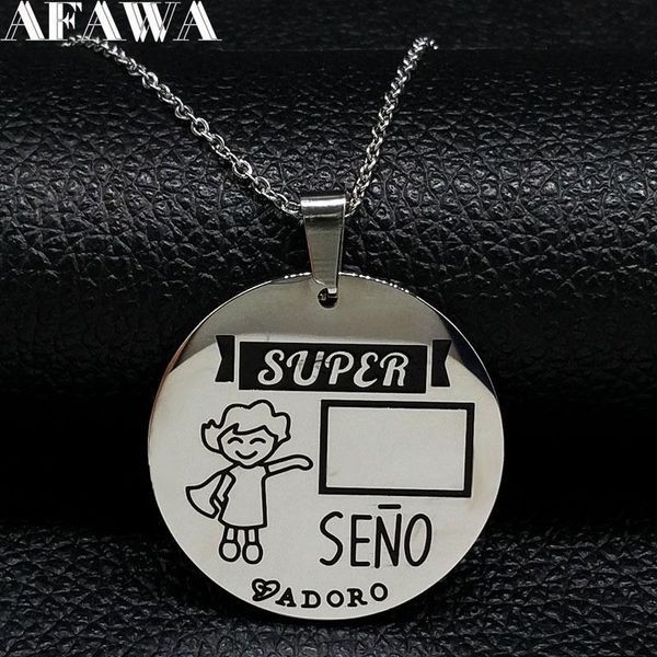 super seno stainless steel necklaces pendants women round silver color necklace jewellery acero inoxidable joyeria n18150 pendant
super seno stainless steel necklaces pendants women round silver color necklace jewellery acero inoxidable joyeria n18150 pendant