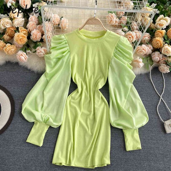 neploe fashion candy color puff sleeve dresses new autumn skinny bodycon dress o-neck chic knitted patchwork robe 1h056 210423, Black;gray
neploe fashion candy color puff sleeve dresses new autumn skinny bodycon dress o-neck chic knitted patchwork robe 1h056 210423, Black;gray