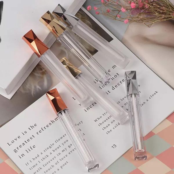 50pcsclear lip gloss containers with silver or golden lid empty cosmetic tube refillable bottles storage & jars
50pcsclear lip gloss containers with silver or golden lid empty cosmetic tube refillable bottles storage & jars
