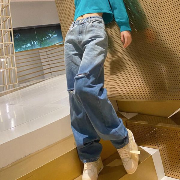 women's jeans autumn blue gradient women y2k high waist denim wide leg pants female loose hip hop hole trousers casual wear p287
women's jeans autumn blue gradient women y2k high waist denim wide leg pants female loose hip hop hole trousers casual wear p287