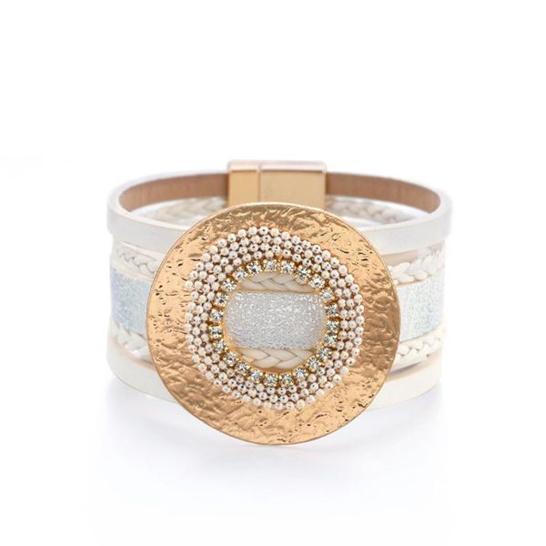bangle leather bracelets for women fashion crystal bohemian wrap multilayer wide bracelet ladies jewelry, Black
bangle leather bracelets for women fashion crystal bohemian wrap multilayer wide bracelet ladies jewelry, Black