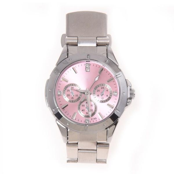 wristwatches practical lady quartz wrist watch wristwatch round pink rhinestone dial steel band, Slivery;brown
wristwatches practical lady quartz wrist watch wristwatch round pink rhinestone dial steel band, Slivery;brown
