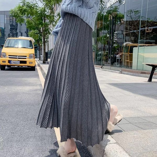 skirts fall women clothing pleated skirts jupe taille haute femme maxi falda moda coreana mujer long black skirt midi saia 857t
skirts fall women clothing pleated skirts jupe taille haute femme maxi falda moda coreana mujer long black skirt midi saia 857t