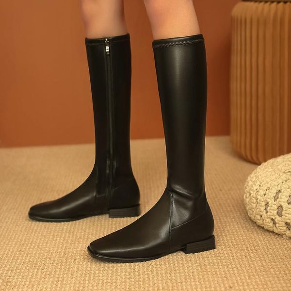 boots sklfgxzy autumn winter women's genuine leather the knee knight stretch shoes size 34-39, Black
boots sklfgxzy autumn winter women's genuine leather the knee knight stretch shoes size 34-39, Black