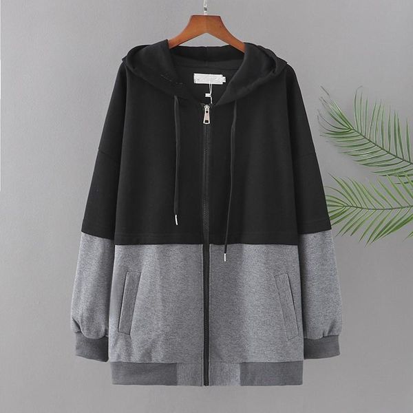 plus size outerwear & coats coat for women 3xl-5xl in spring and autumn long sleeve hooded stitching color casual jacket large fatwomen, Black
plus size outerwear & coats coat for women 3xl-5xl in spring and autumn long sleeve hooded stitching color casual jacket large fatwomen, Black