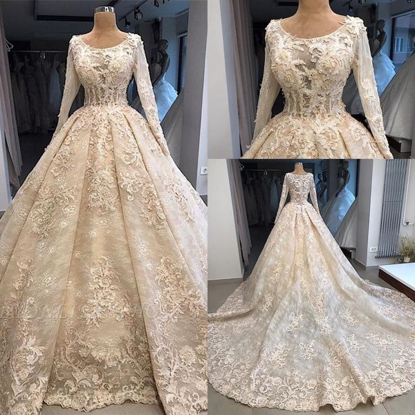 2022 gorgeous champagne wedding dresses bridal ball gown scoop neckline satin lace applique sweep train custom made party gowns vestido de n, White
2022 gorgeous champagne wedding dresses bridal ball gown scoop neckline satin lace applique sweep train custom made party gowns vestido de n, White