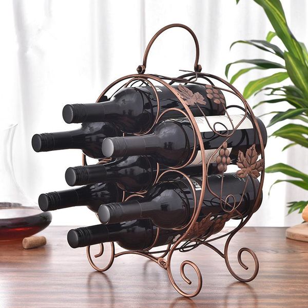 tablewine racks round rack with seven bottles of grape leaves red bottled frame european fashion shelf iron ornaments
tablewine racks round rack with seven bottles of grape leaves red bottled frame european fashion shelf iron ornaments