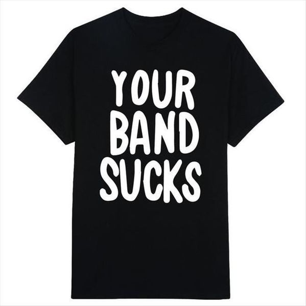 your band sucks letters womens print tshirts cotton casual funny for lady tee hipster black z 247, White
your band sucks letters womens print tshirts cotton casual funny for lady tee hipster black z 247, White