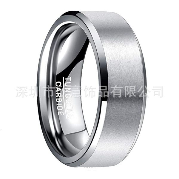 natural color steel lasha edge men's tungsten gold ring tungsten wedding ring mixed batch, Silver
natural color steel lasha edge men's tungsten gold ring tungsten wedding ring mixed batch, Silver
