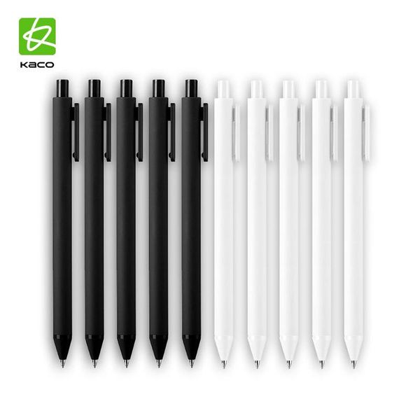 10pcs/set original kaco gel signing pen 0.5mm black/colorful durable refill smooth writing for school office business stationery pens
10pcs/set original kaco gel signing pen 0.5mm black/colorful durable refill smooth writing for school office business stationery pens