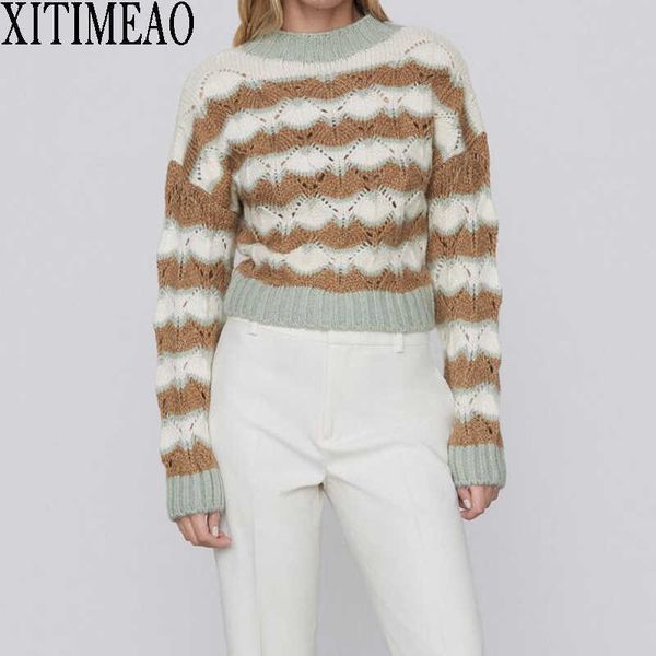 za autumn winter women o neck sweaters pullovers warm minimalist color matching knit shirt lady chic 210602, White;black
za autumn winter women o neck sweaters pullovers warm minimalist color matching knit shirt lady chic 210602, White;black