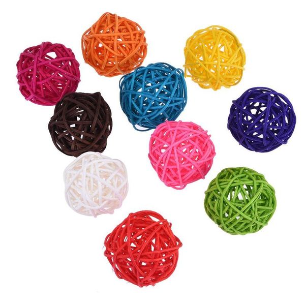 10pcs colorful rattan balls parrot toys bird interactive bite chew for parakeet budgie cage accessories playing other supplies
10pcs colorful rattan balls parrot toys bird interactive bite chew for parakeet budgie cage accessories playing other supplies