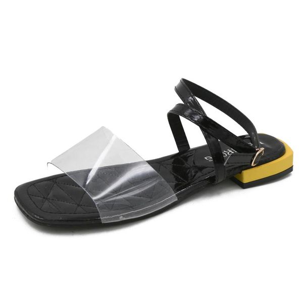 sandals transparent women shoes woman flat low heels casual female buckle strap beach pvc jelly ladies, Black
sandals transparent women shoes woman flat low heels casual female buckle strap beach pvc jelly ladies, Black