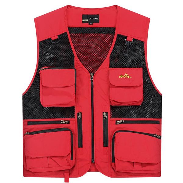 men's vests vest men multi pockets thin mesh sleeveless jacket waistcoat director journalist pography, Black;white
men's vests vest men multi pockets thin mesh sleeveless jacket waistcoat director journalist pography, Black;white