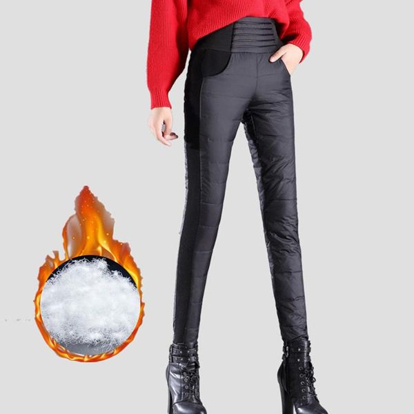 plus size 4xl fashion women's winter pencil trousers high waist down velvet padded warm windproof pants female slim casual & capris, Black;white
plus size 4xl fashion women's winter pencil trousers high waist down velvet padded warm windproof pants female slim casual & capris, Black;white