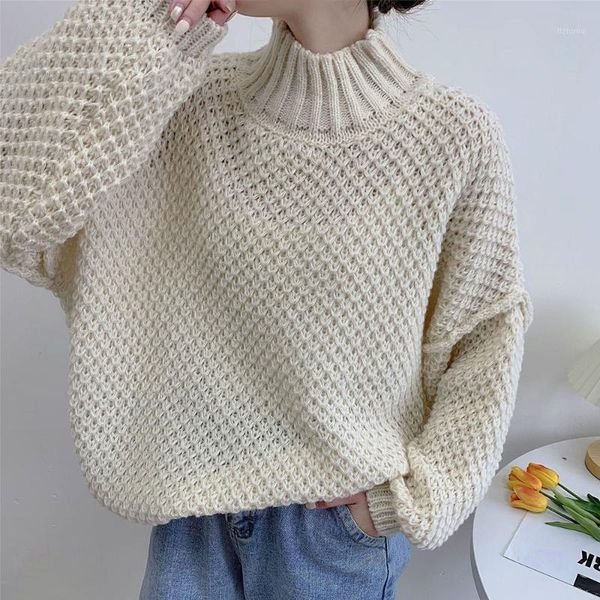 women's sweaters winter clothes women turtleneck hollow out loose solid thick knit bottoming pullovers short sweater female outer wear, White;black
women's sweaters winter clothes women turtleneck hollow out loose solid thick knit bottoming pullovers short sweater female outer wear, White;black