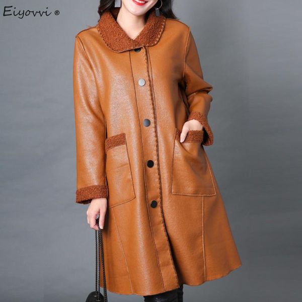 women's leather & faux winter short pu women jacket plush imitation lamb cashmere fur warm medium long elegant single breasted black co
women's leather & faux winter short pu women jacket plush imitation lamb cashmere fur warm medium long elegant single breasted black co