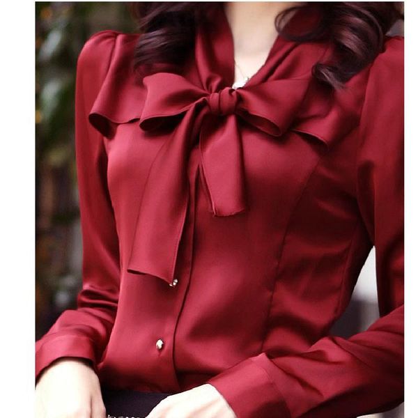 women's blouses & shirts 2021 shirts, all-match slim-fit bows, pure color smooth v-neck clothing, women, White
women's blouses & shirts 2021 shirts, all-match slim-fit bows, pure color smooth v-neck clothing, women, White
